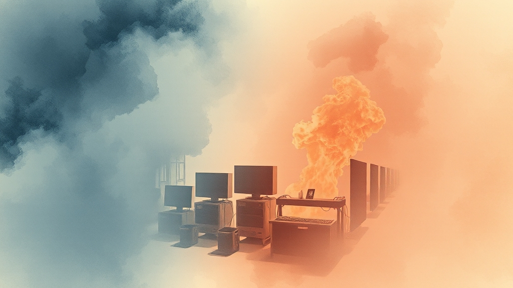 국정자원 화재 긴급 분석: 피해 현황, 시스템 복구 상황, 향후 전망 7 향후 복구 계획 및 전망 (watercolor 스타일)