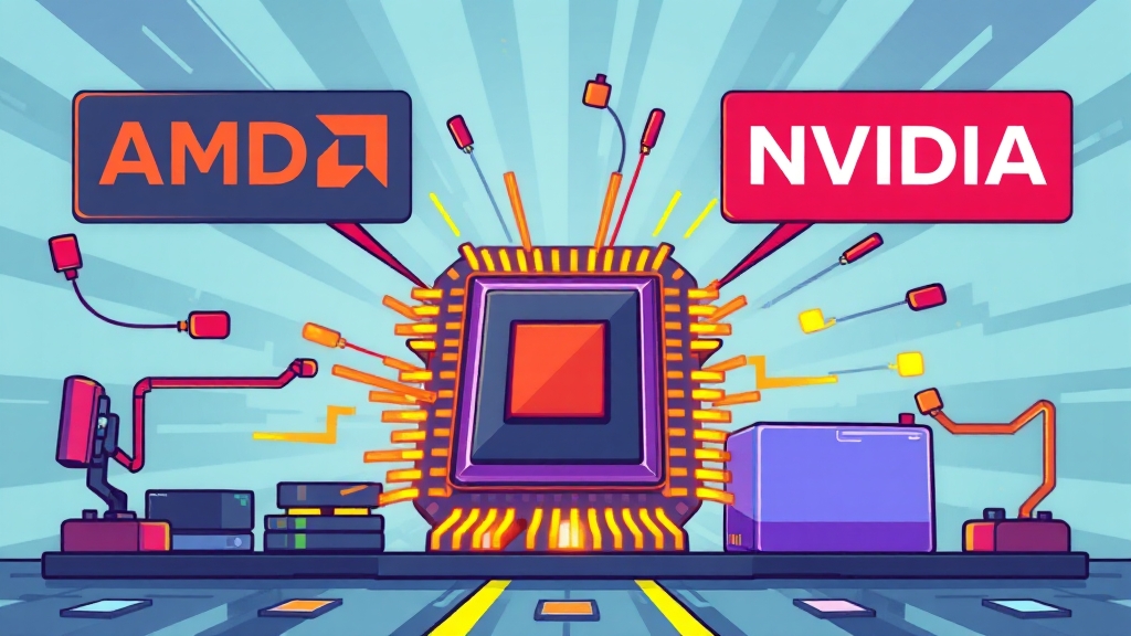 AMD 주가 급등! OpenAI 협력, AI 시장 전망과 투자 리스크 A to Z 6 AMD vs 경쟁사 비교 분석 (cartoon 스타일)