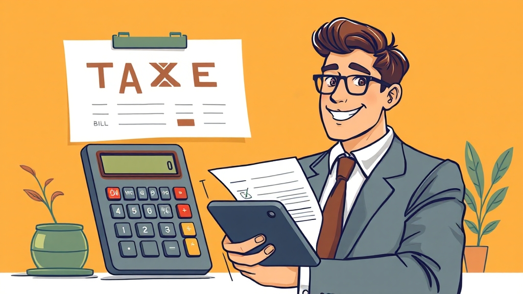 개인사업자 등록 A to Z: 방법, 절차, 세금, 정부 지원금 총정리 6 개인사업자, 어떤 세금을 내야 할까? (illustration 스타일)