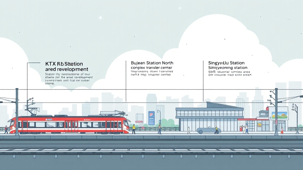 KTX 역세권 투자 가이드: 부동산 시장 동향, 유망 지역 분석 및 투자 전략 3 주요 KTX 역세권 시장 동향 (illustration 스타일)