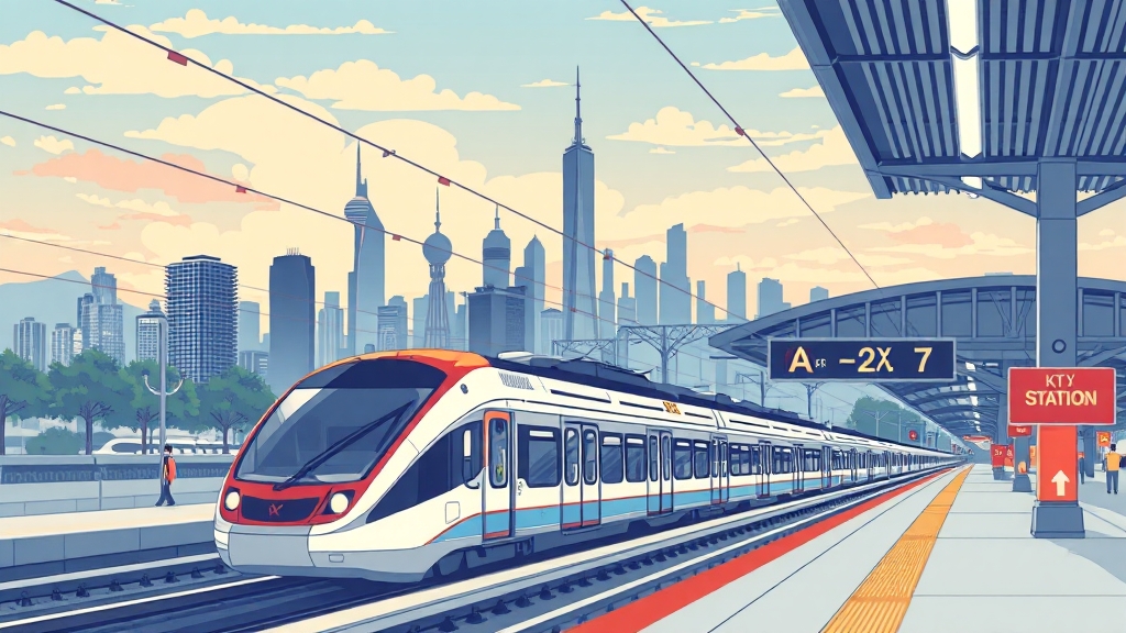 KTX 역세권 투자 가이드: 부동산 시장 동향, 유망 지역 분석 및 투자 전략 6 KTX 역세권 개발 계획 및 전망 (illustration 스타일)