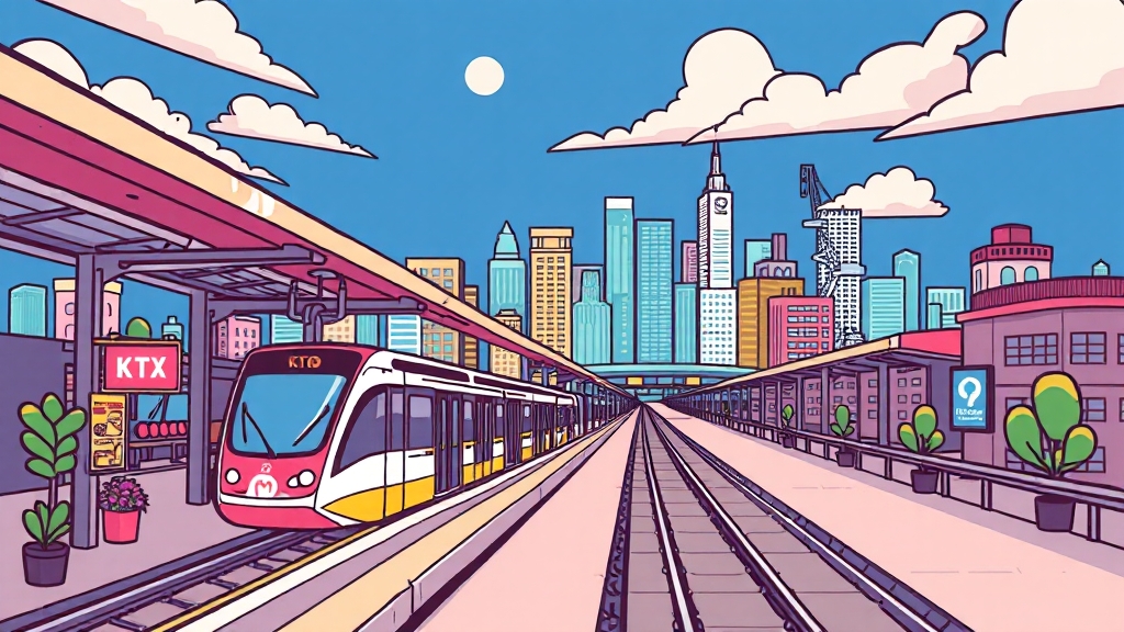 KTX 역세권 투자 가이드: 부동산 시장 동향, 유망 지역 분석 및 투자 전략 9 결론 (cartoon 스타일)