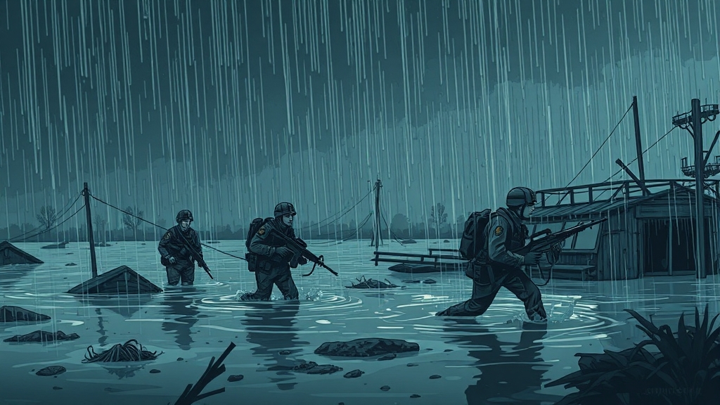 채상병 사건 총정리: 임성근 구속, 이종섭 영장 기각 논란과 향후 수사 3 임성근 전 사단장 구속 (illustration 스타일)