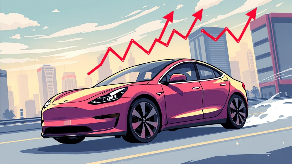 테슬라 투자 A to Z: 주가 분석, 목표 주가 전망, 투자 전략 완벽 가이드 3 테슬라 주가, 최근 흐름 분석 (cartoon 스타일)