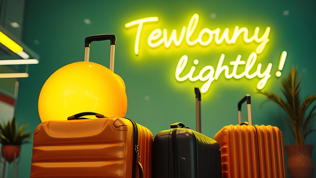 노랑풍선과 함께 가벼운 여행을! (realistic 스타일)