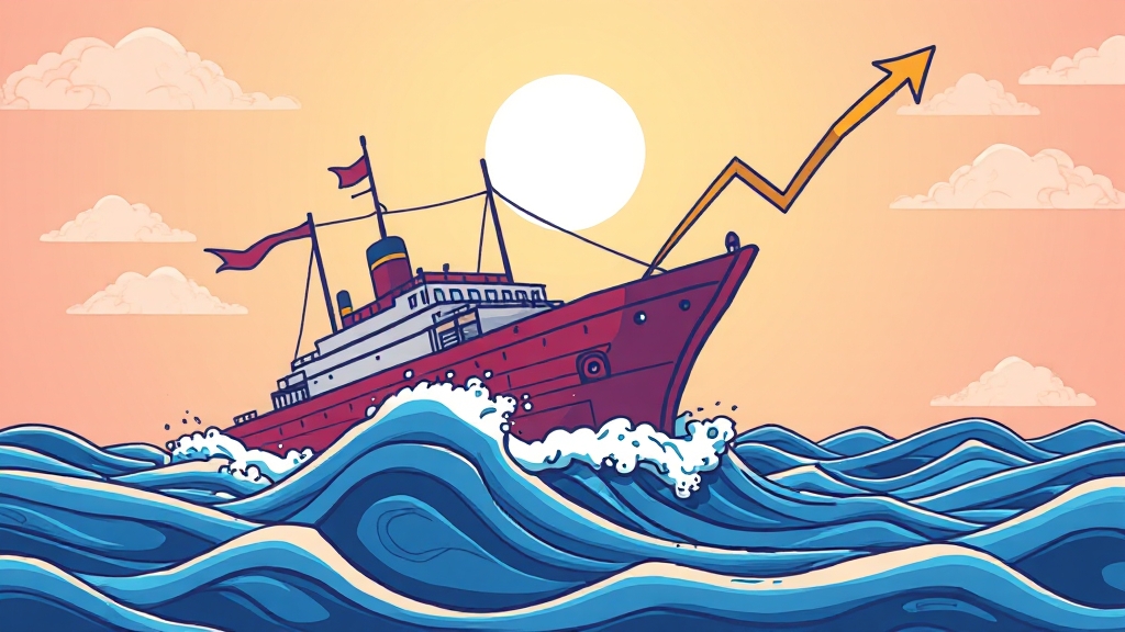 HD현대중공업 주가 급등! 조선업 슈퍼사이클, 투자 전략 A to Z 9 앞으로 주가는 어떻게 될까? (cartoon 스타일)