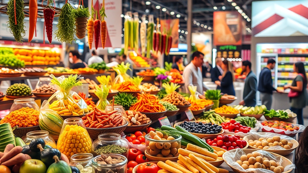 2025 서울 국제 식품 산업전 완벽 가이드: 놓치면 후회할 모든 것 3 전시 품목 및 영역 구성 (realistic 스타일)