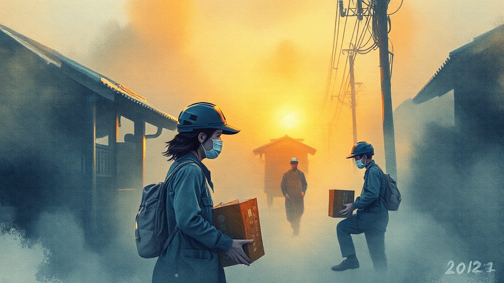 새벽배송 금지 논란: 소비자 편의 vs 노동권, 해법은? 4 택배 노동자 입장 (watercolor 스타일)