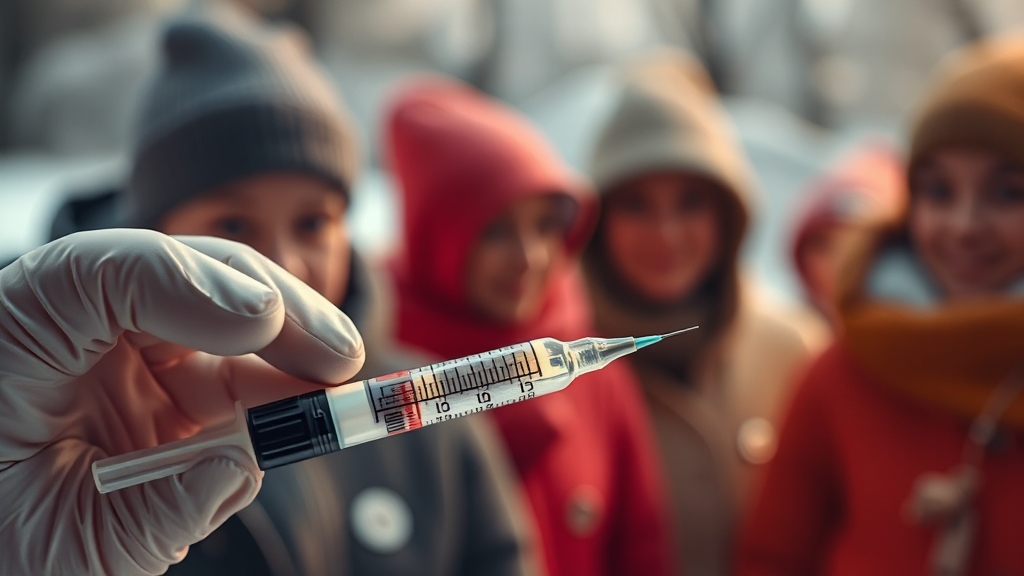 2025 독감 예방접종: 무료 대상, 시기, 백신 종류, 주의사항 완벽 정리 8 독감 유행, 지금이 접종 적기! (realistic 스타일)