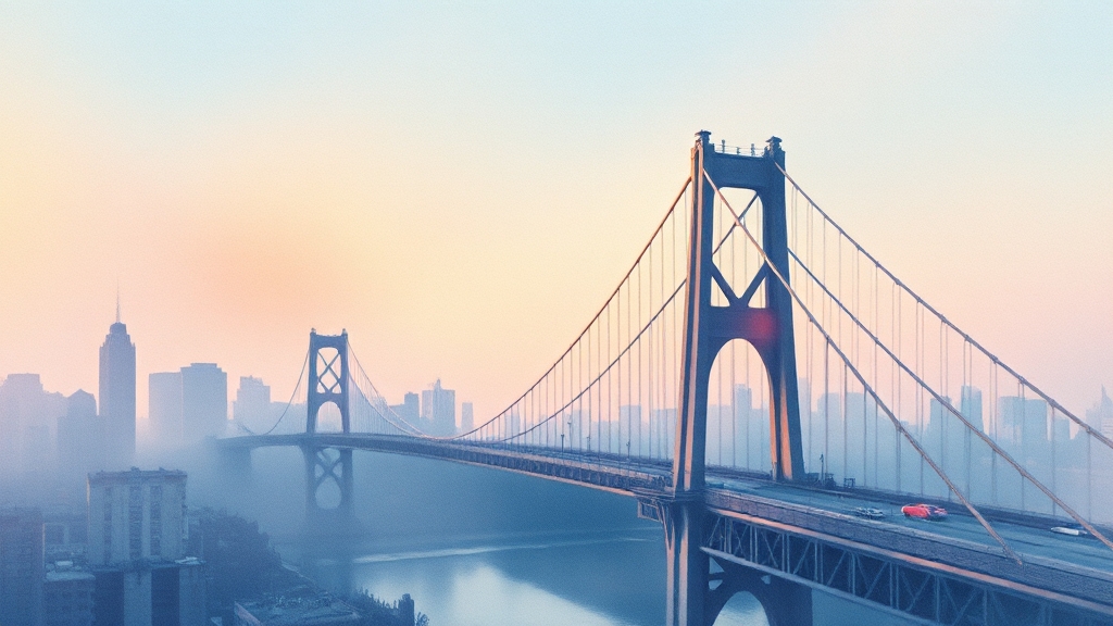 체인링크(LINK) 코인 심층 분석: 시세 전망, 기술, 투자 전략 A to Z 2 체인링크 코인: 정보 다리 역할 (watercolor 스타일)