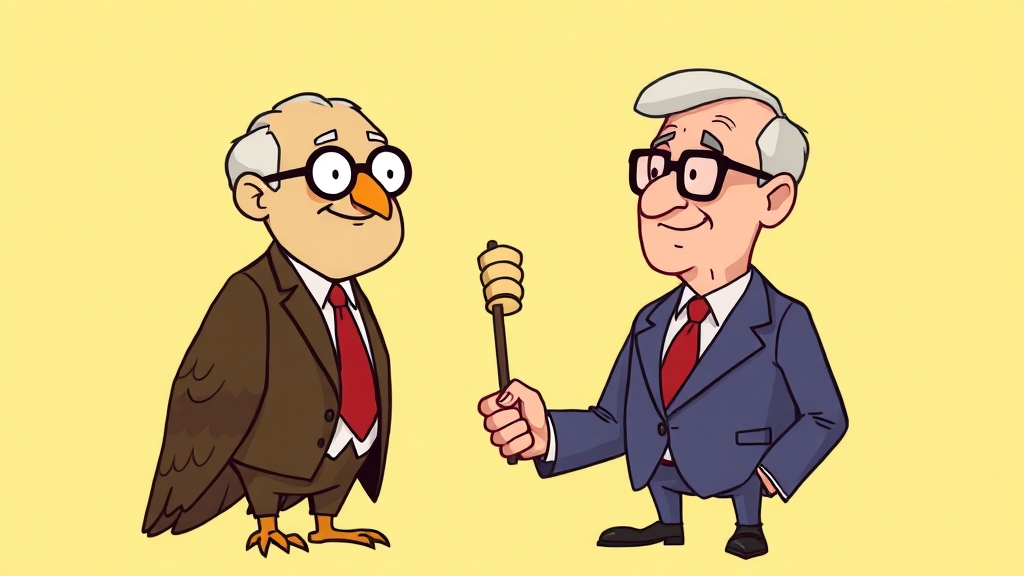 워렌 버핏 투자 비법: 가치 투자, 장기 투자, 포트폴리오 분석 A to Z 5 워렌 버핏 은퇴와 후계자 (cartoon 스타일)