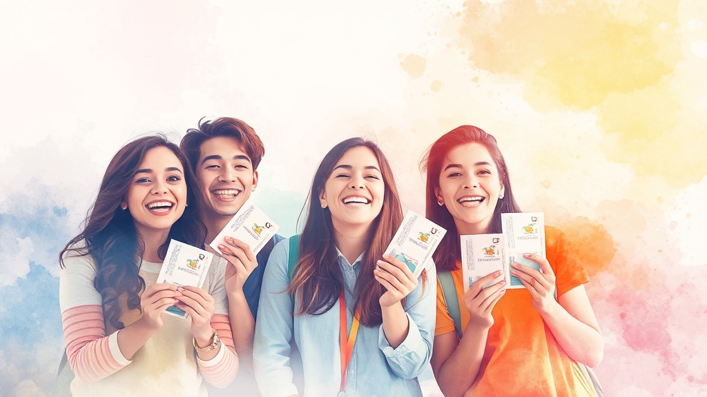 수험표 할인, 뭘까? (watercolor 스타일)