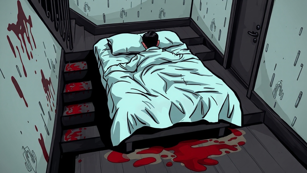 수사 과정 및 초기 체포 (cartoon 스타일)