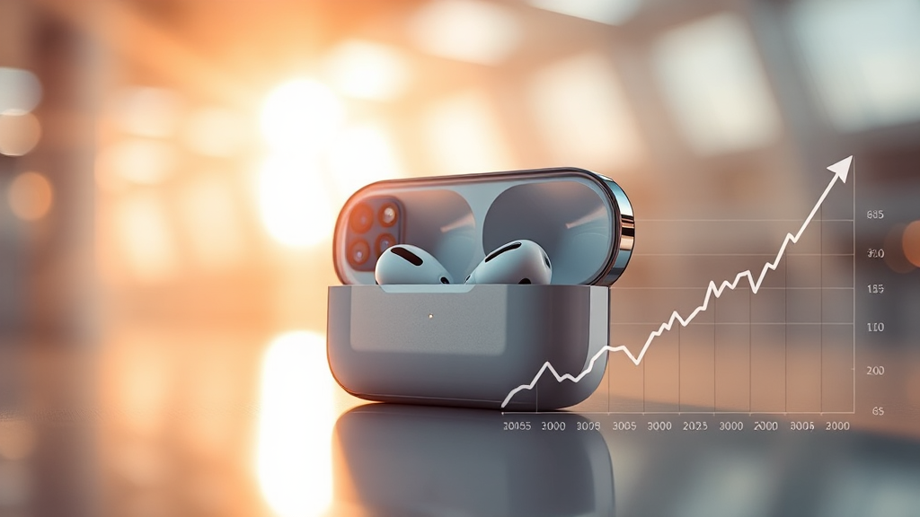 애플, 아이폰 판매량 감소에도 주가 전망은 맑음? AI 투자 전략 분석 7 애플 신제품 출시 효과 (realistic 스타일)