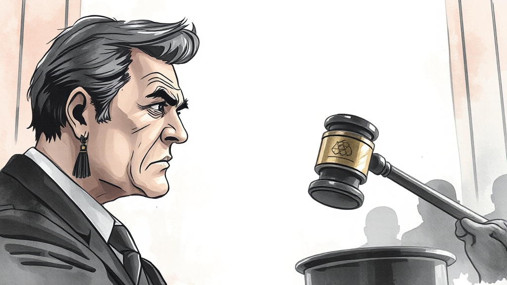 내란 재판 감치 명령: 배경과 의미 (watercolor 스타일)