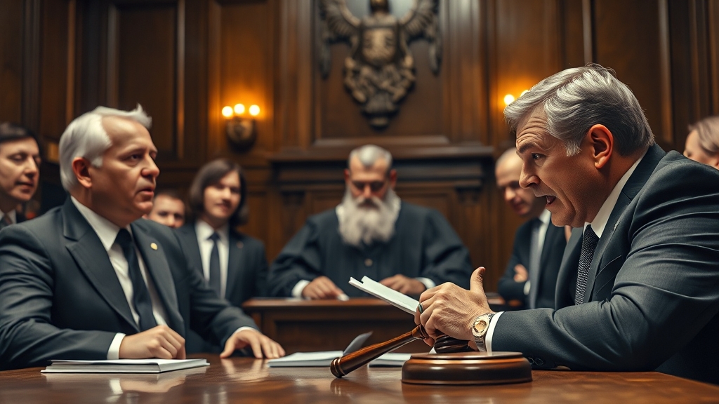 주요 관련 사례: 김용현 변호인 감치 사건 분석 (realistic 스타일)