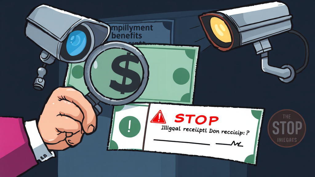 실업급여 부정수급이란? (cartoon 스타일)