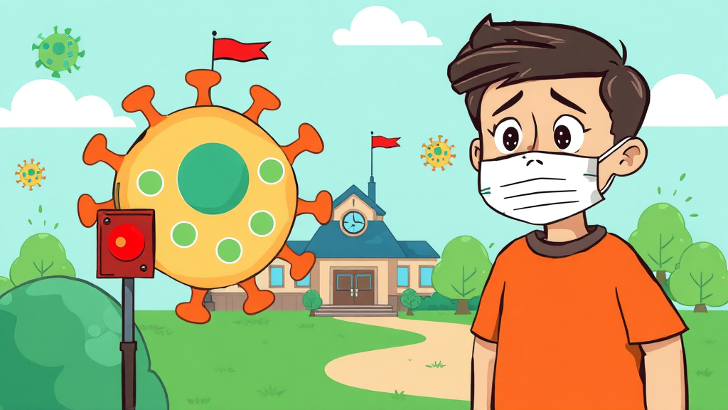 독감 14배 폭증! 2024 겨울, 증상・예방・치료 A to Z 2 독감 유행, 얼마나 심각할까? (cartoon 스타일)