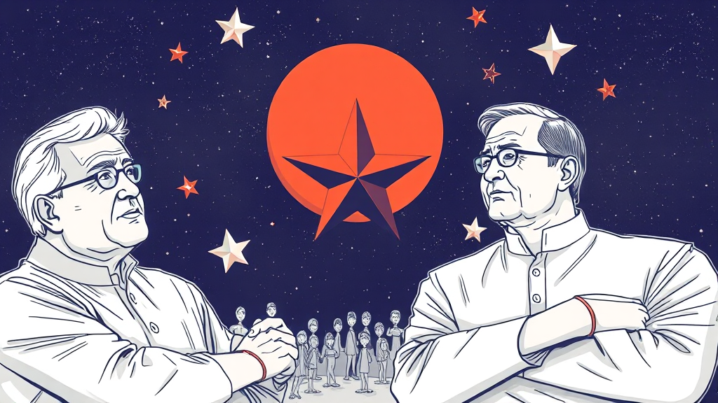 론스타 사건 총정리: 외환은행 인수부터 국제 소송, 최종 판결까지 7 론스타, 정치권 반응은? (illustration 스타일)