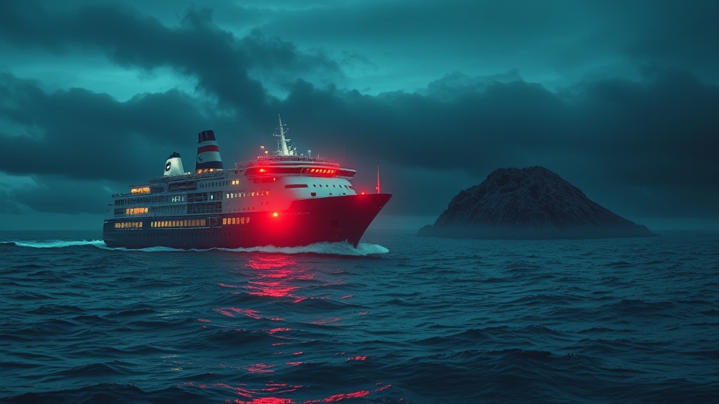 신안 여객선 좌초 사고: 선장 과실, 휴대폰 사용, 조타실 상황 집중 분석 2 사고 개요 및 발생 상황 (realistic 스타일)