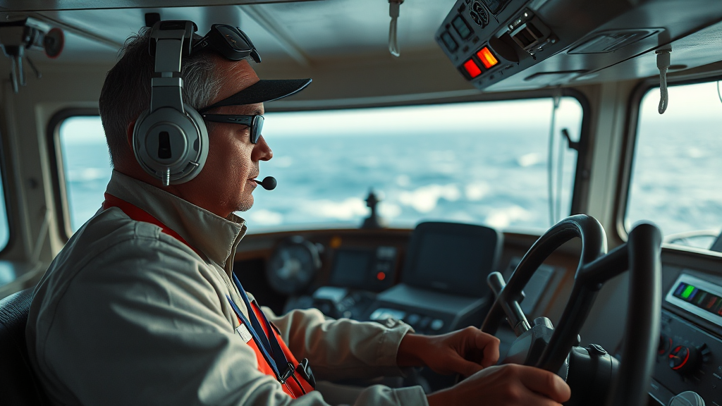 신안 여객선 좌초 사고: 선장 과실, 휴대폰 사용, 조타실 상황 집중 분석 5 사고 당시 조타실 상황 및 선원 증언 (realistic 스타일)