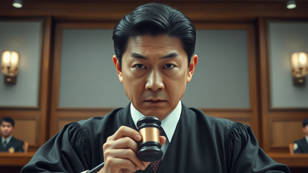김용현 변호인 감치 명령 논란: 이진관 판사, 법정 소란 배경과 사법 시스템 쟁점 3 이진관 판사의 감치 명령 배경 (realistic 스타일)