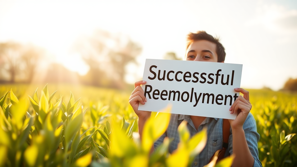 실업급여 A to Z: 수급 조건, 신청 방법, 이직확인서, 부정수급 완벽 가이드 9 힘내세요! 당신의 재취업을 응원합니다. (realistic 스타일)