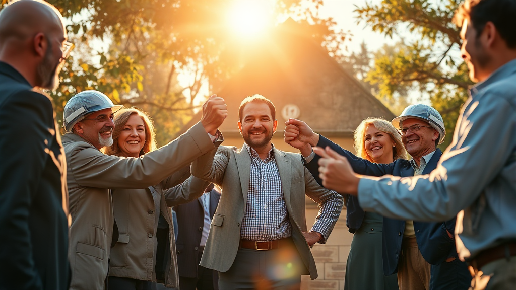 주요 정책 공약 및 지지 선언 (realistic 스타일)