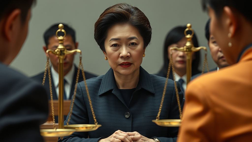 김건희 징역 15년, 핵심 쟁점은? (realistic 스타일)