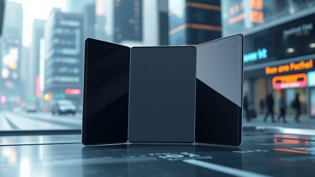 결론: 폴더블폰의 미래 (realistic 스타일)