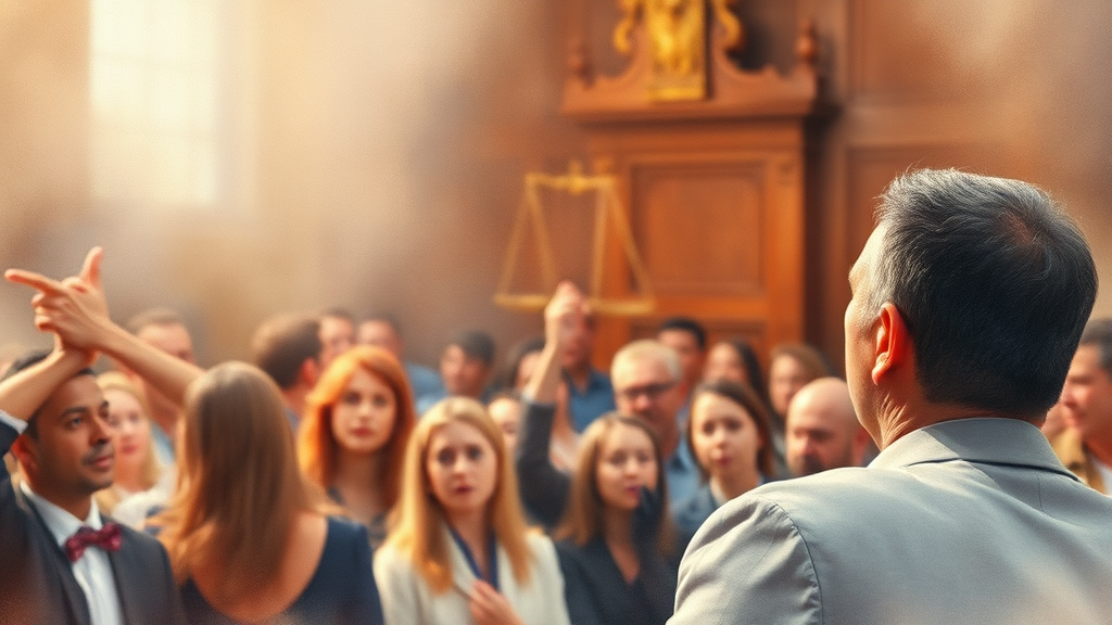 온라인 반응 및 여론 (watercolor 스타일)