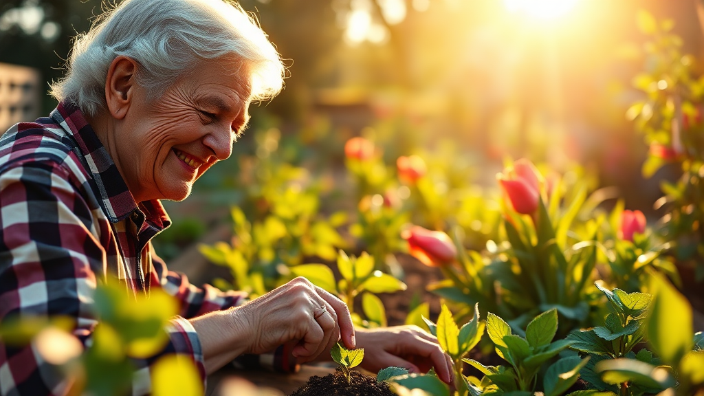 시니어 일자리란? (realistic 스타일)