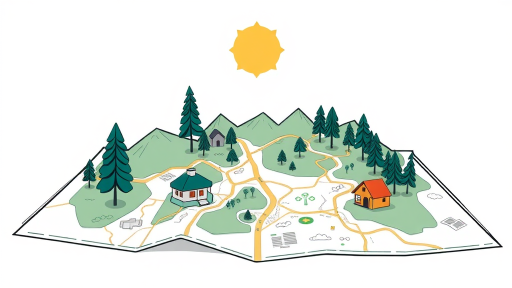 부동산 거래, 토지이음 활용법 (illustration 스타일)