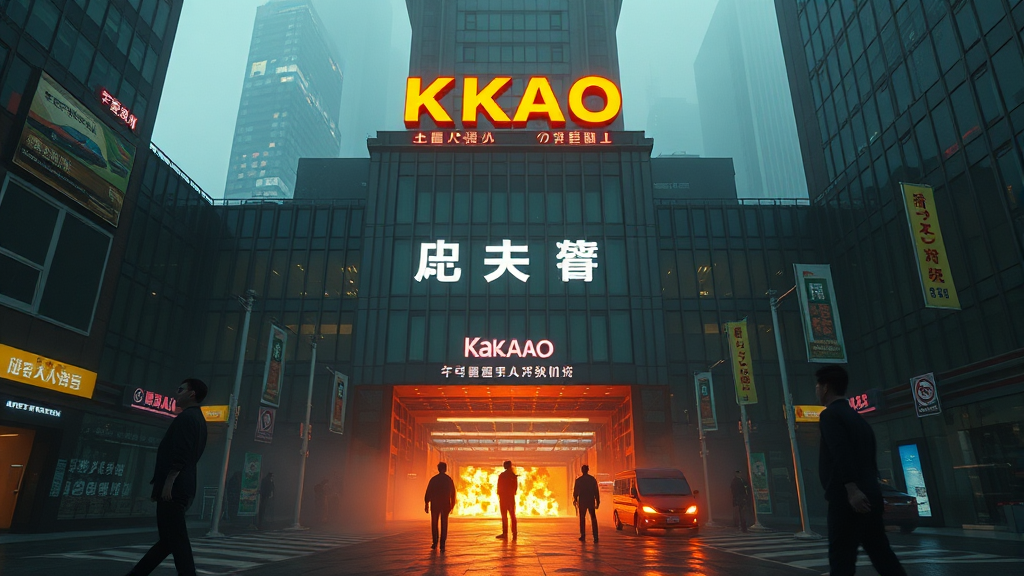 카카오 아지트 협박 사건 개요 (realistic 스타일)