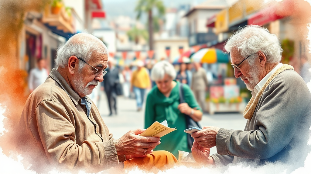 실버타운 내부 생활비: 얼마나 필요할까? (watercolor 스타일)