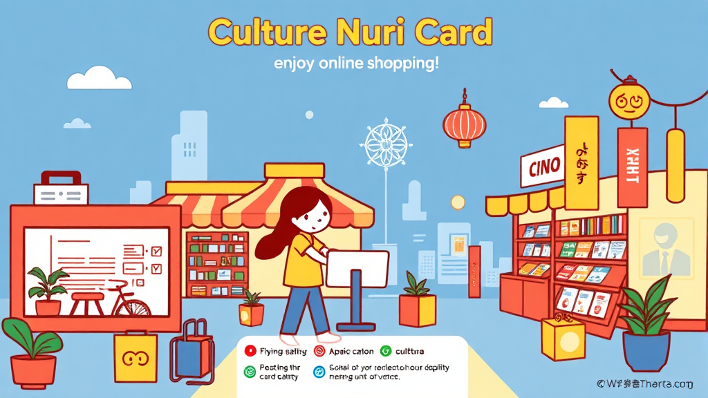 문화누리카드 온라인 활용 FAQ (cartoon 스타일)