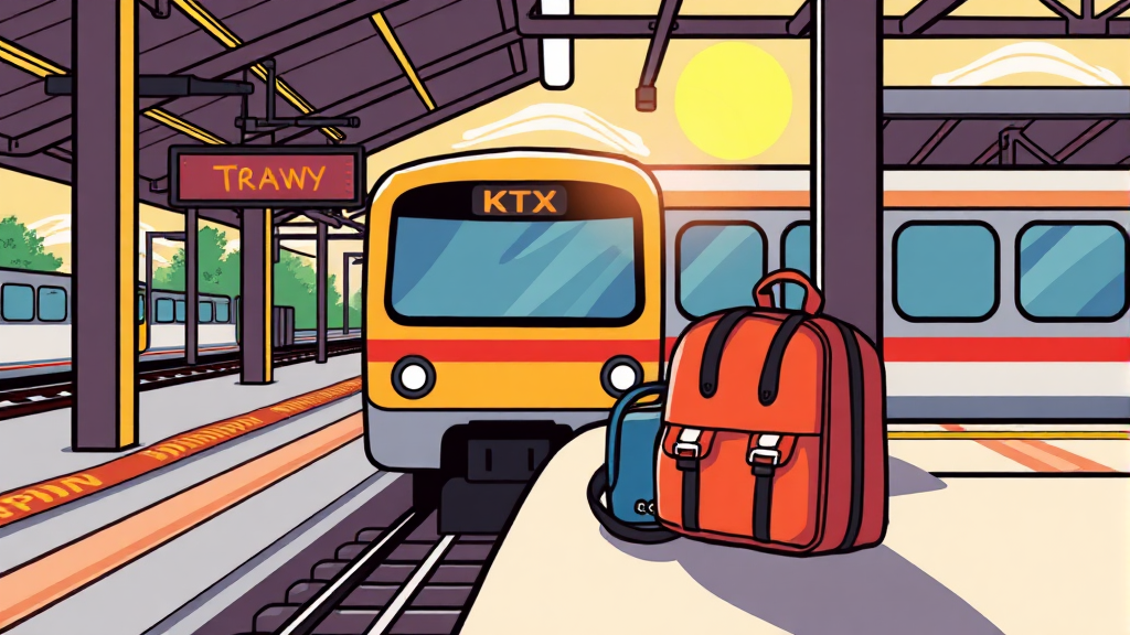 기차표 예매 가이드 (cartoon 스타일)