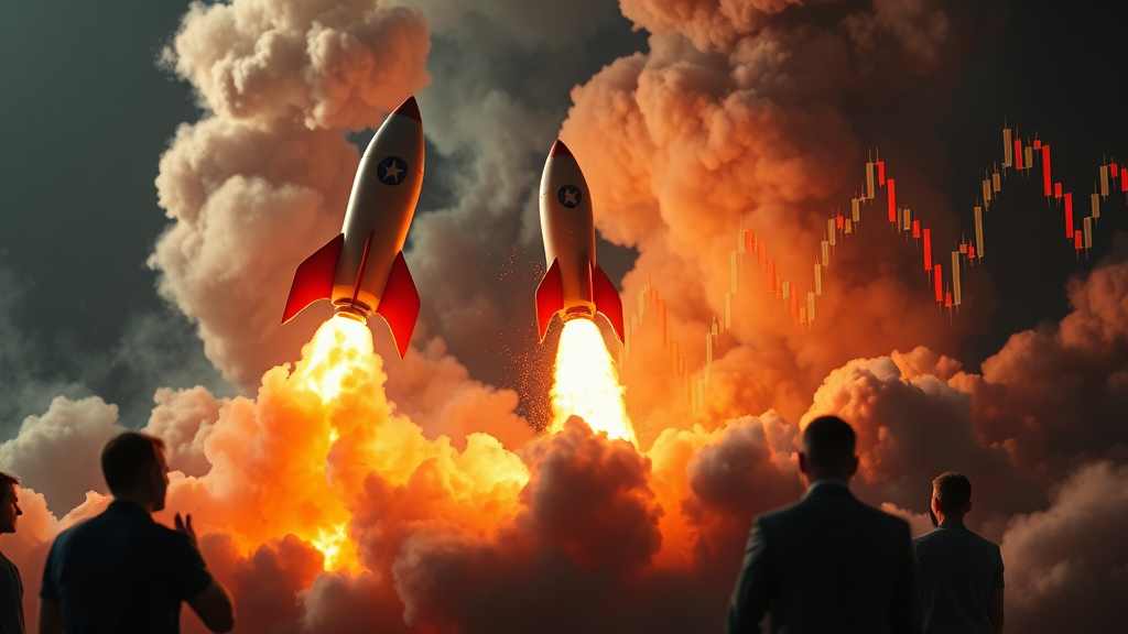 주가 변동 및 시장 반응 (realistic 스타일)