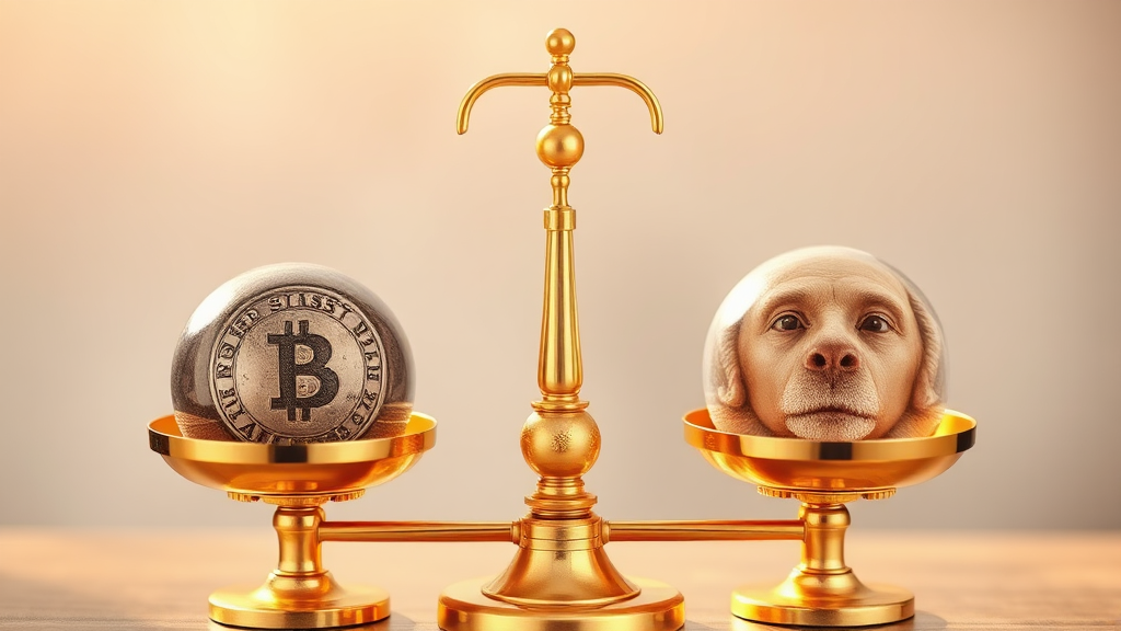 자산 배분, 균형 맞추기 (realistic 스타일)