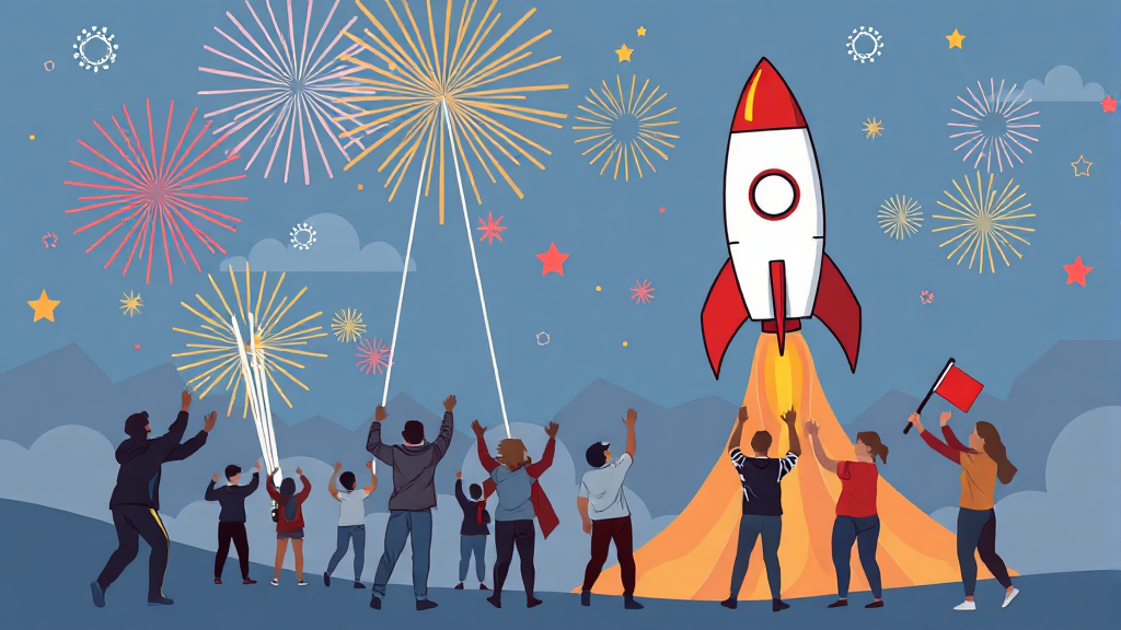 쿠팡 1분기 실적 대박! (illustration 스타일)