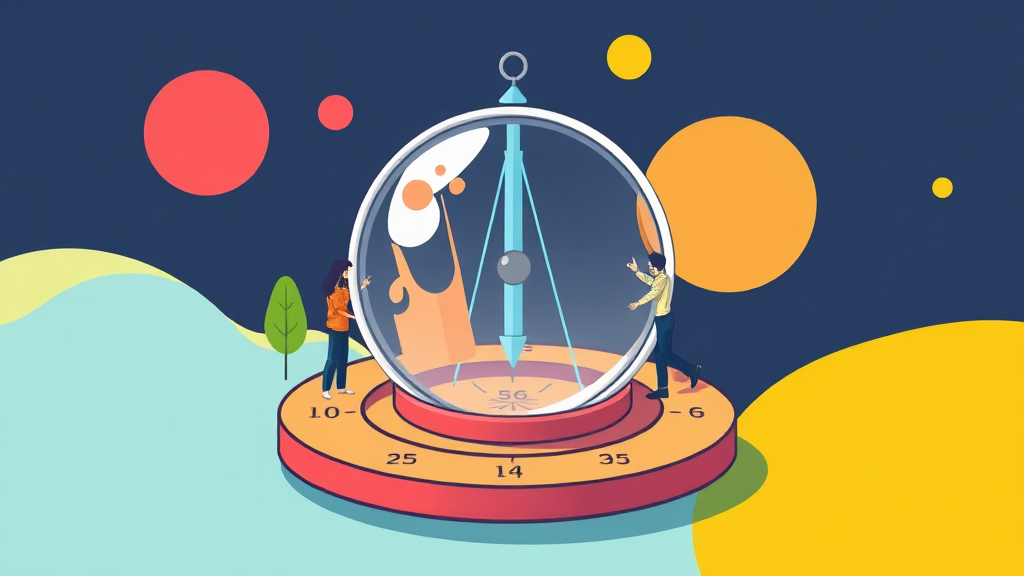 투자 전략: 기회와 리스크 (cartoon 스타일)