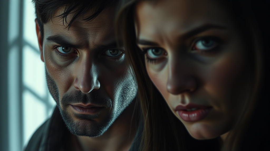 주요 쟁점: 스토킹 vs 성폭력 (realistic 스타일)