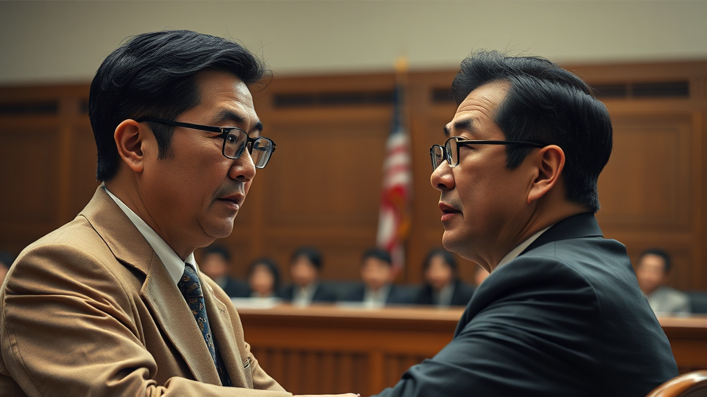 향후 전망 및 법적 공방 (realistic 스타일)