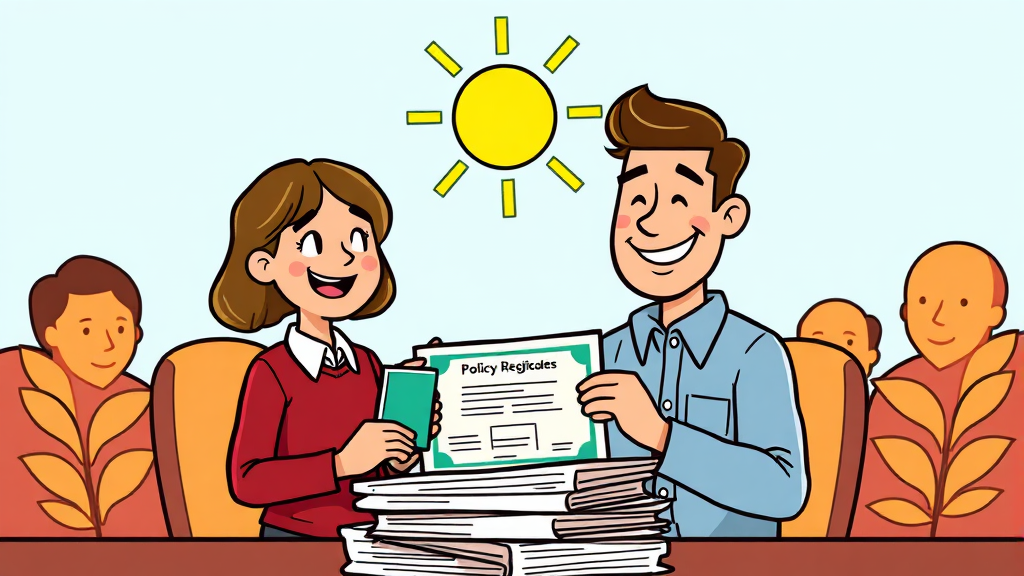 정책자금 신청 자격 조건 (cartoon 스타일)