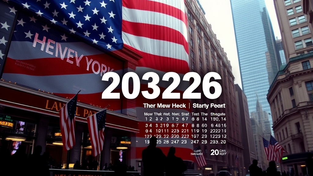 미국 주식 시장 휴장일 (2025년/2026년) (realistic 스타일)