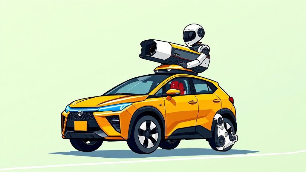 시장 경쟁 환경 분석 (cartoon 스타일)