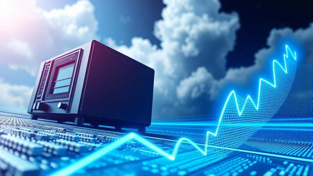 주가 영향 요인 분석 (realistic 스타일)