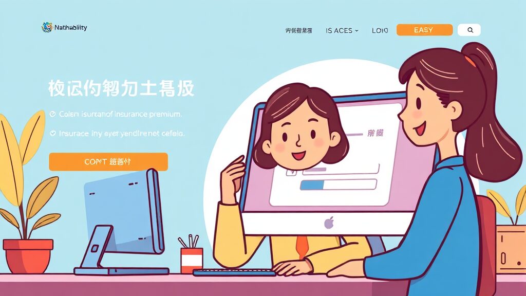 온라인 발급 (PC): 초간단 방법 (cartoon 스타일)