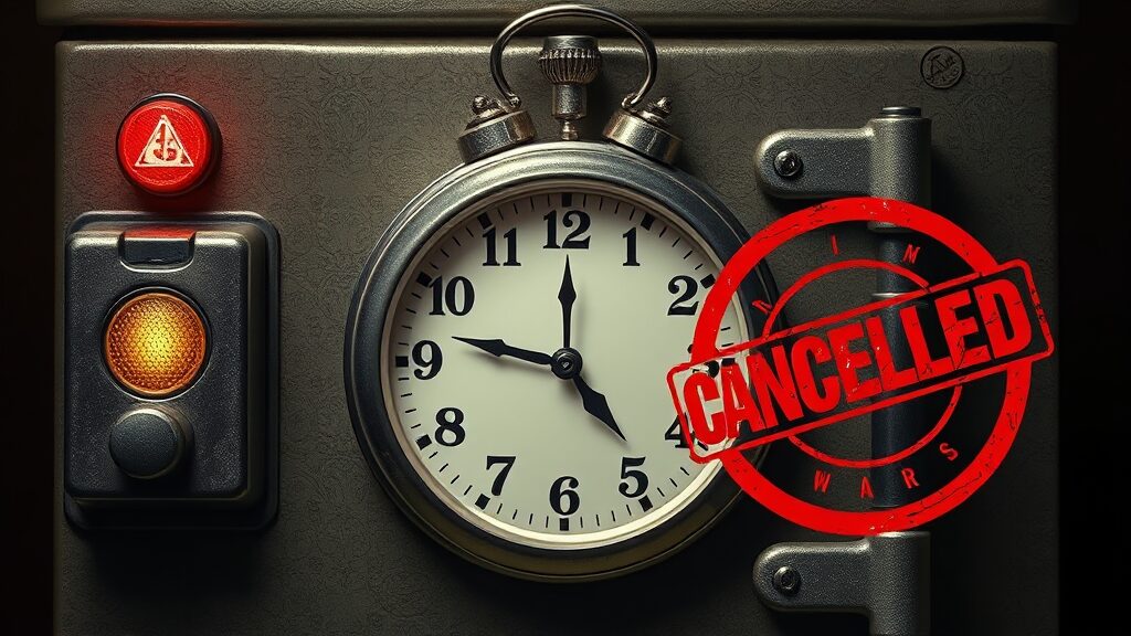 중도 해지 시 불이익 및 유의사항 (realistic 스타일)