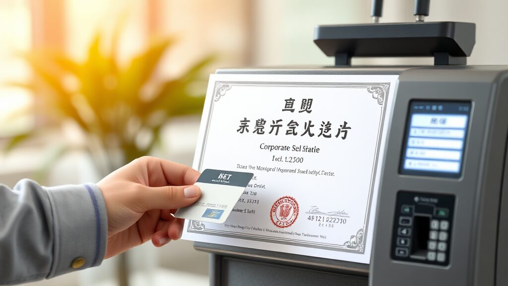 법인 인감증명서 완벽 가이드: 발급 방법, 준비물, 유효기간 A to Z 7 무인발급기 이용 안내 (realistic 스타일)